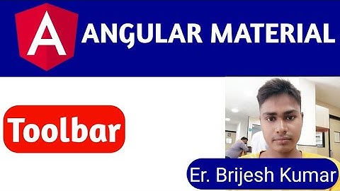 Mat toolbar | how to use mat toolbar in. angular project guides