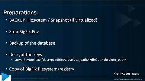 BigFix - Platform - BigFix Server Migration - 1 of 2