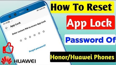 How To Reset App Lock of Huawei y7 prime unlock app | applock | open applock | apps lock