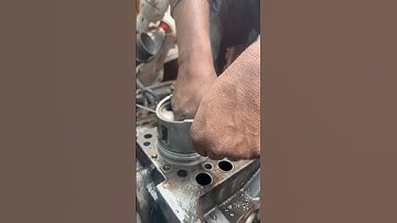 Piston gap testing | ring size check #shortsfeed #engineblock #mechanic #foryou #boreout #piston