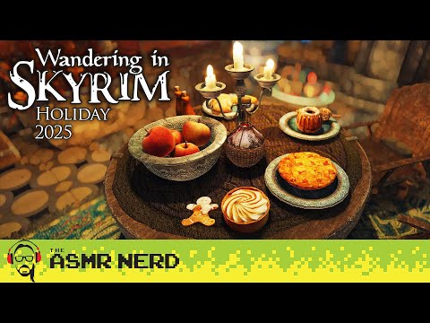 ASMR | Wandering in Skyrim Christmas (Saturalia) 2025! 🎄❄ [relaxing gaming ASMR for sleep]
