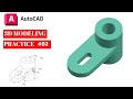AUTOCAD 3d drawing  for beginners basic modeling practice work #02