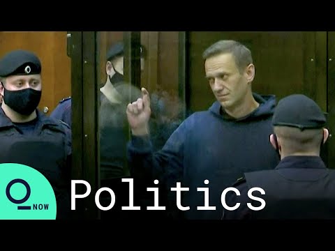 Navalny Draws Heart for Wife Yulia As Russian Judge Reads Verdict