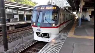 相互直通25周年記念ヘッドマーク付き 都営5300形(5325F)小室駅発車シーン（格安スマホで撮影）