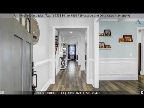 210 Shepard Street, Summerville, SC home video tour
