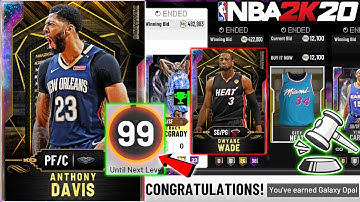 I BOUGHT EVERY CARD FOR MY NEXT COLLECTOR LEVEL AND GALAXY OPAL ANTHONY DAVIS IN NBA 2K20 MYTEAM