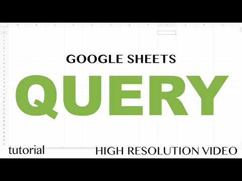 Google Sheets QUERY Function Tutorial - SELECT, WHERE, LIKE, AND, OR, LIMIT statements - Part 1