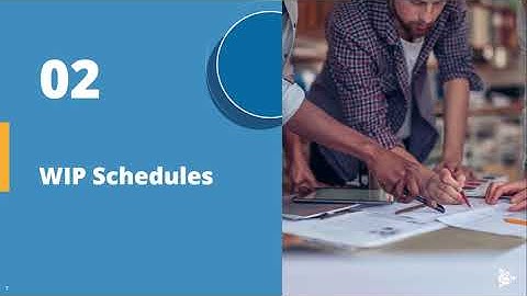 Trimble Viewpoint Construction Accounting Basics:  WIP Schedules