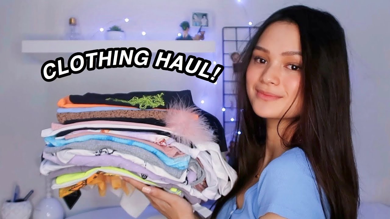 try on clothing haul! (Philippines) - YouTube