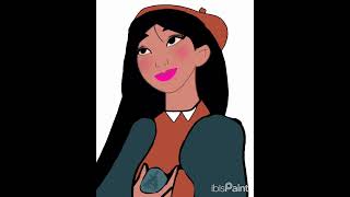 mulan in Paris #art #digitalart #shorts