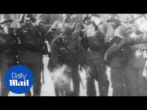 Nazi Soldiers Burning Books In A Street Fire In 1933 - Daily Mail