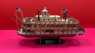 3D paper puzzle building model Mississippi steamboat steamship steamer ship boat