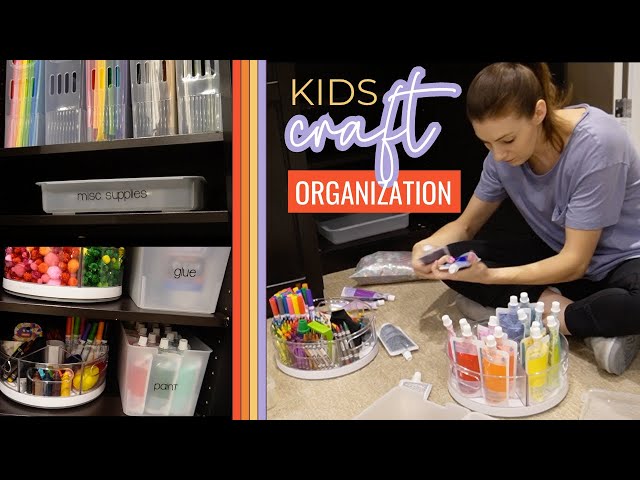 How to Organize a Craft Station For Kids Like a Pro - Organized With Kids