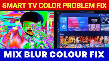LED TV NEGATIVE Picture Problem Fix I  Wisdom Share Smart TV LVDS MAP Problem |LED TV Blur Picture
