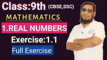 9th class SSC,CBSE(1.REAL NUMBERS)Ex:1.1(full exercise)llft: Roshan Sir