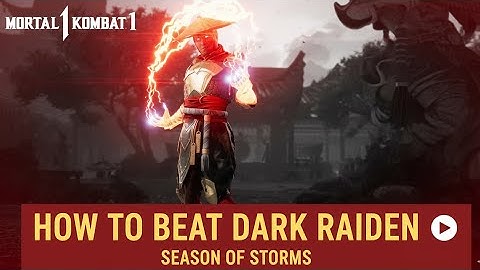 HOW TO BEAT DARK RAIDEN IN MORTAL KOMBAT 1 INVASION SEASON 