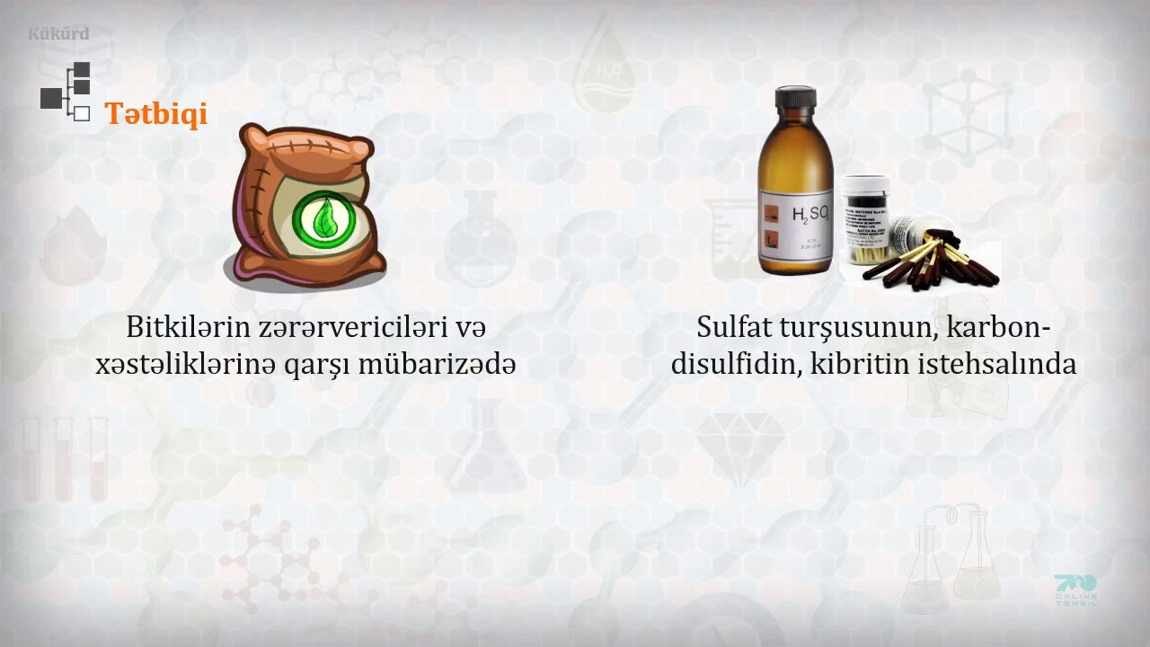 131 Kükürd və onun birləşmələri