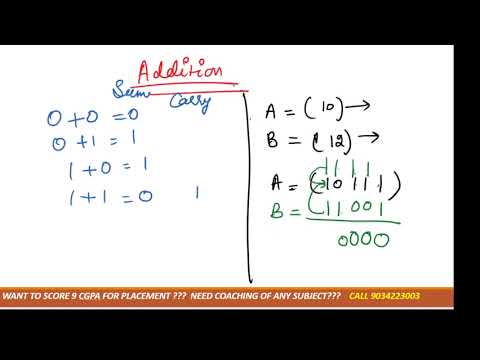 Addition in binary number