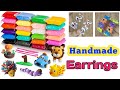 earrings making at home / jewelery making / handmade jewellery making / clay earrings making at home