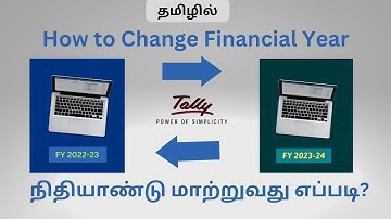 How to Financial year change in tally prime in Tamil