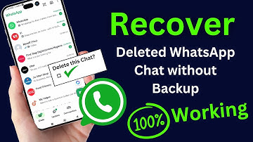 Herstel verwijderde WhatsApp-chats zonder back-up | Nieuwe methode 2024