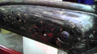 1941 Old schwinn bike frame sanded