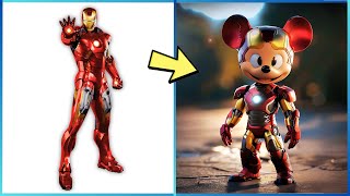 AVENGERS AS MICKEY MOUSE VENGERS 🔥 ALL CHARACTERS ( MARVEL & DC ) 2024