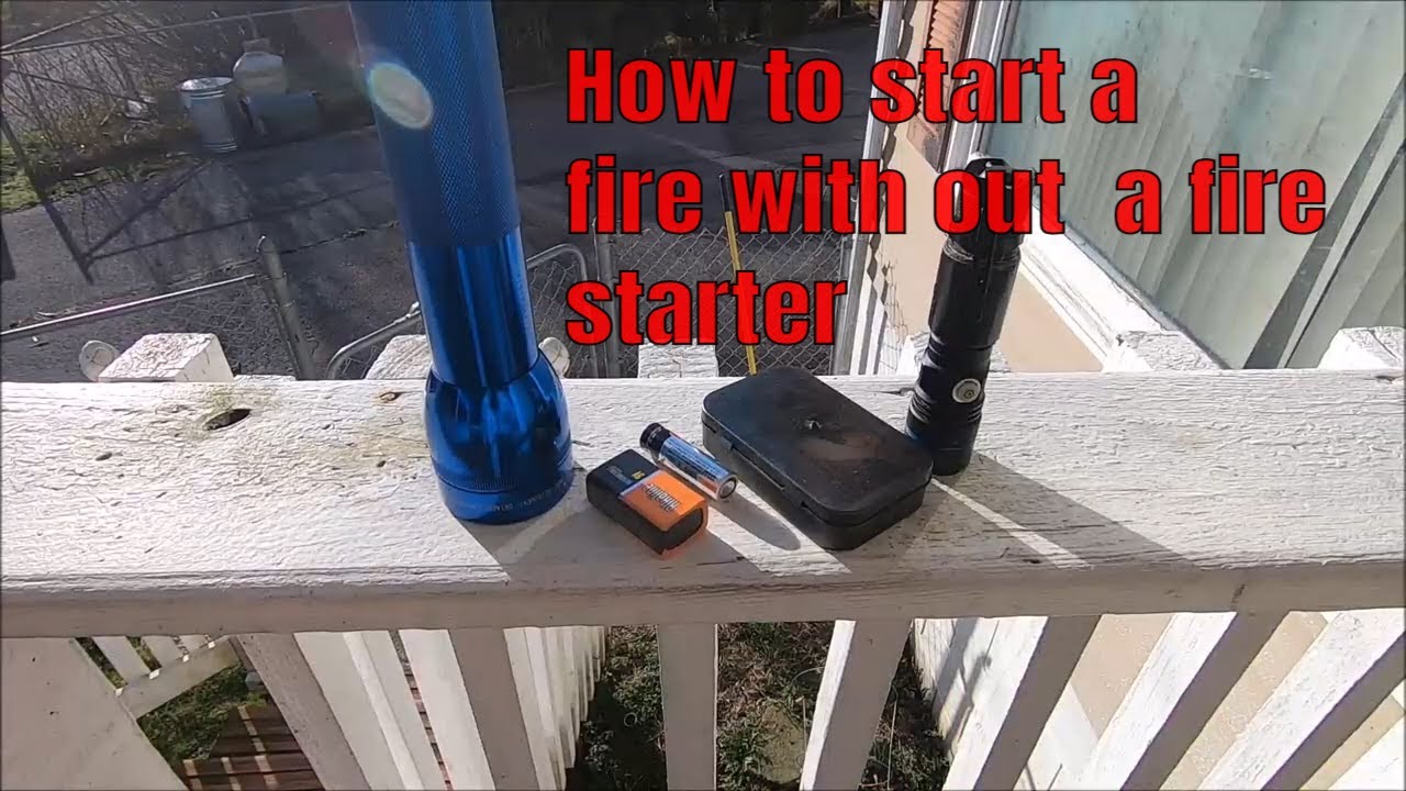 How to start a fire with out a fire starter for survival with out