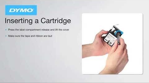 Dymo XTL 500 - Inserting a Cartridge