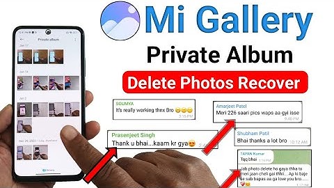 Private album delete photos wapas kaise laaye | Restore/recover mi gallery private album photo video