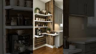 ☕ I Turned an Empty Kitchen Corner Into a Cozy Coffee Bar | DIY Home Makeover