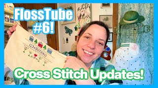 CROSS STITCH UPDATES! Finishes, WIPs, HUGE HAUL From STITCHVILLE USA! FlossTube #6!