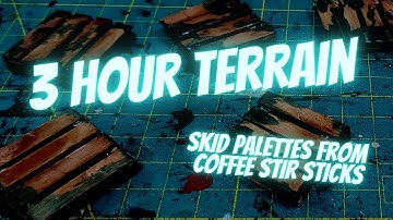 3 Hour Throw Terrain - Skid Palettes - Post-apocalyptic Gaslands Warhammer 40k Drowned Earth