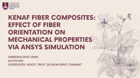 KENAF FIBER COMPOSITES: EFFECT OF FIBER ORIENTATION ON MECHANICAL PROPERTIES VIA ANSYS SIMULATION