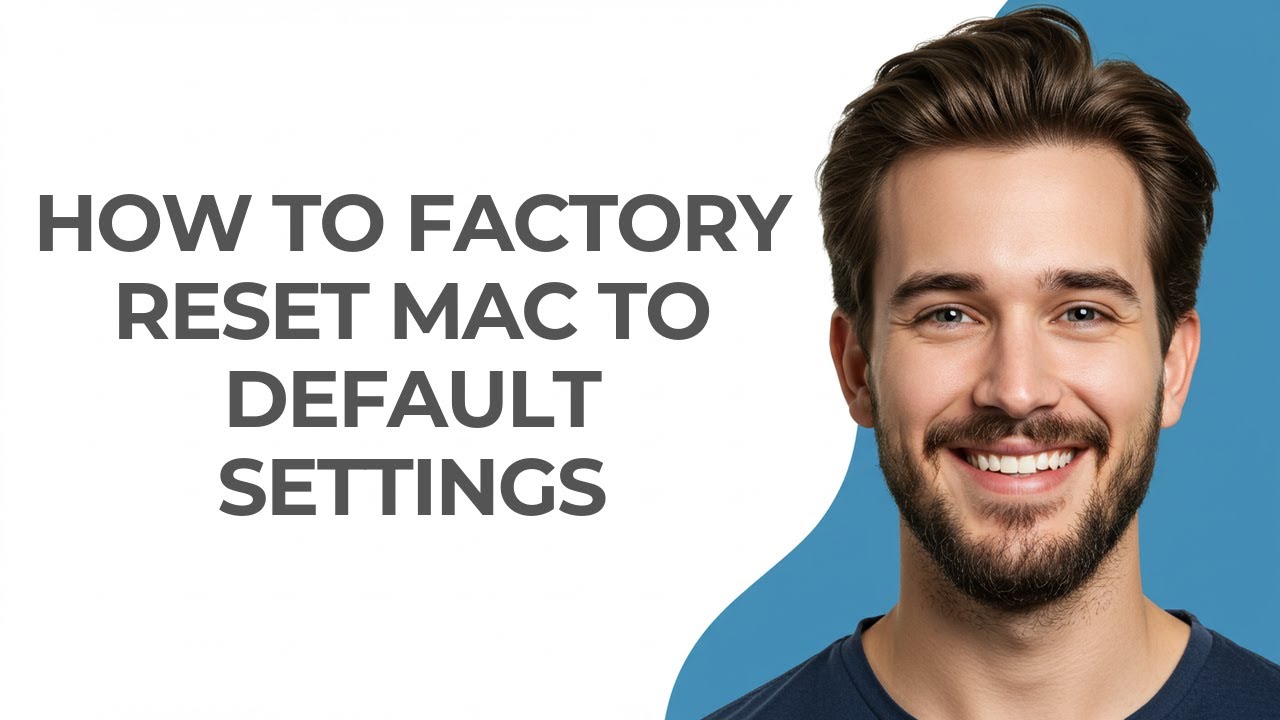 How To Factory Reset Mac To Default Settings - GUIDE! - YouTube