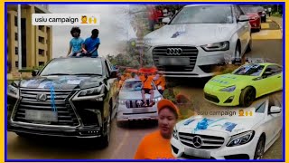 USIU Students Causes Mixed Reactions as they held Campaigns with Cars worth Billions of Money
