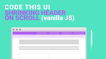 Shrinking Header On Scroll (plain JavaScript)