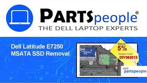 Dell Latitude E7250 (P22S002) MSATA SSD How-To Video Tutorial