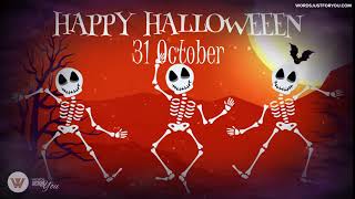 Happy Halloween Dancing Skeletons for Whatsapp Facebook Twitter Instagram with Sound screenshot 1