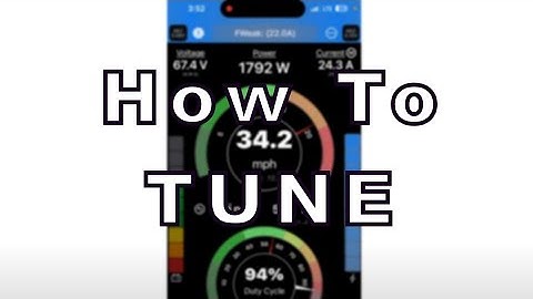 Tune your VESC Onewheel