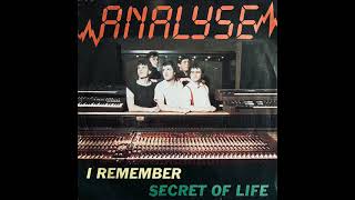 Analyse - I Remember (1984 Belgian New Wave)