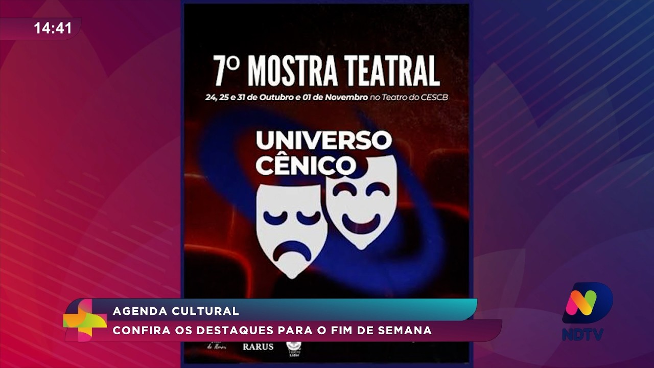 Agenda cultural: confira os destaques do fim de semana na região
