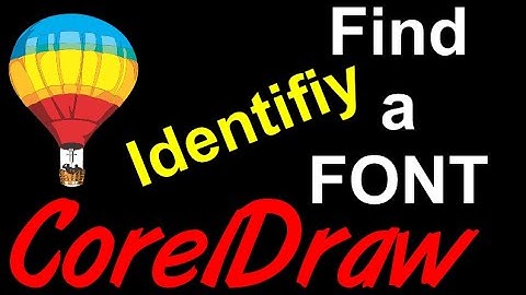 Corel Draw Tips & Tricks Find Font