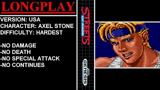 Streets of Rage [USA] (Sega Genesis) - (Longplay - Axel Stone | Hardest Difficulty)