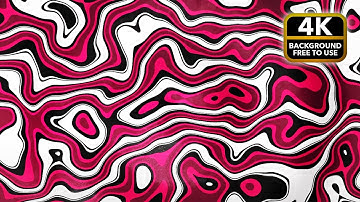 Purple Red Psychedelic Loop 1h | Abstract Lines & Shapes | 4K Relaxing Screensaver