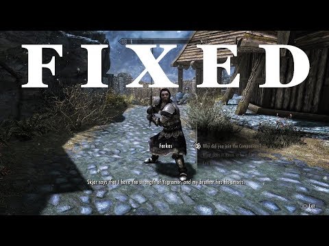 Skyrim: Farkas Glitch [FIXED]