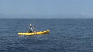 Marlin fishing on a Kayak