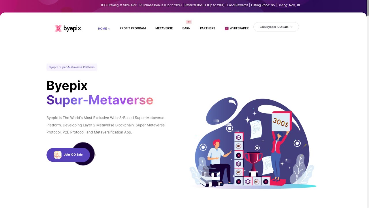 Обзор криптопроекта ByePix Super-Metoverse