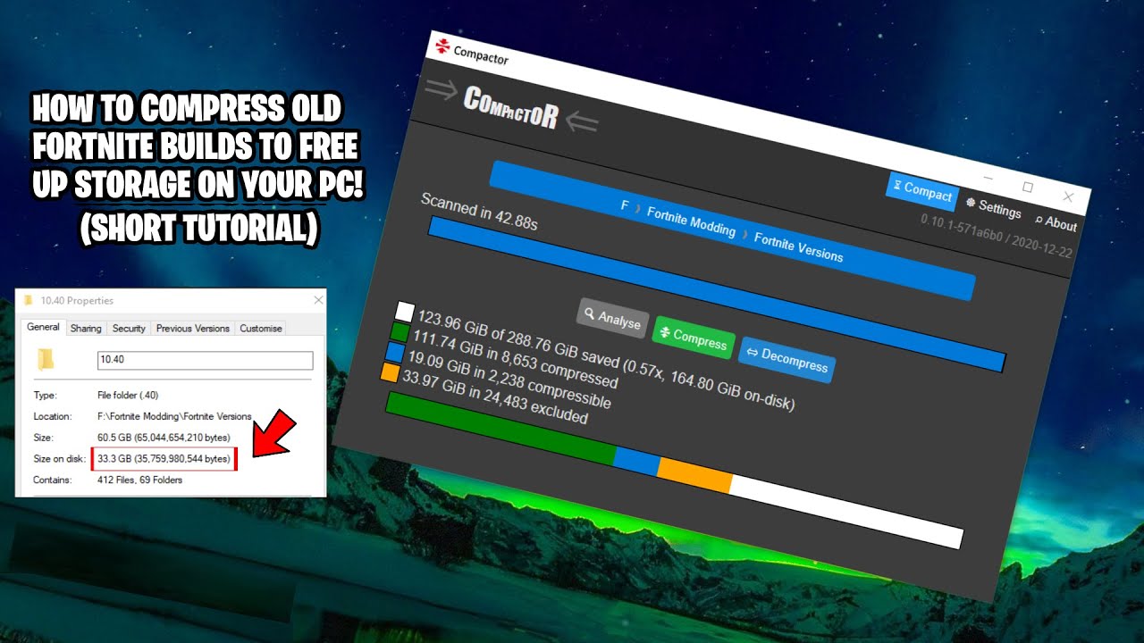 Fortnit Storage How To Compress Old Fortnite Builds to Save Storage! (Short Tutorial ...