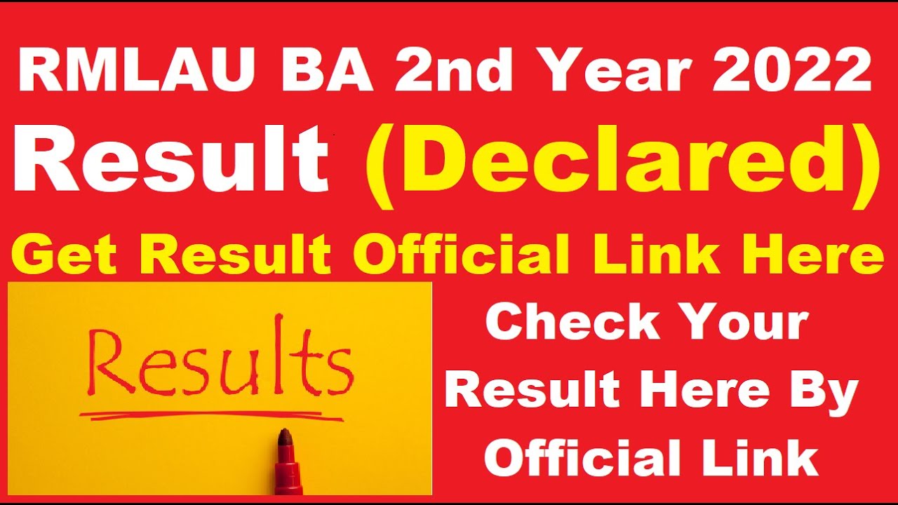 RMLAU BA 2nd Year Result 2022 (Declared) - Check Your Avadh University Result Here